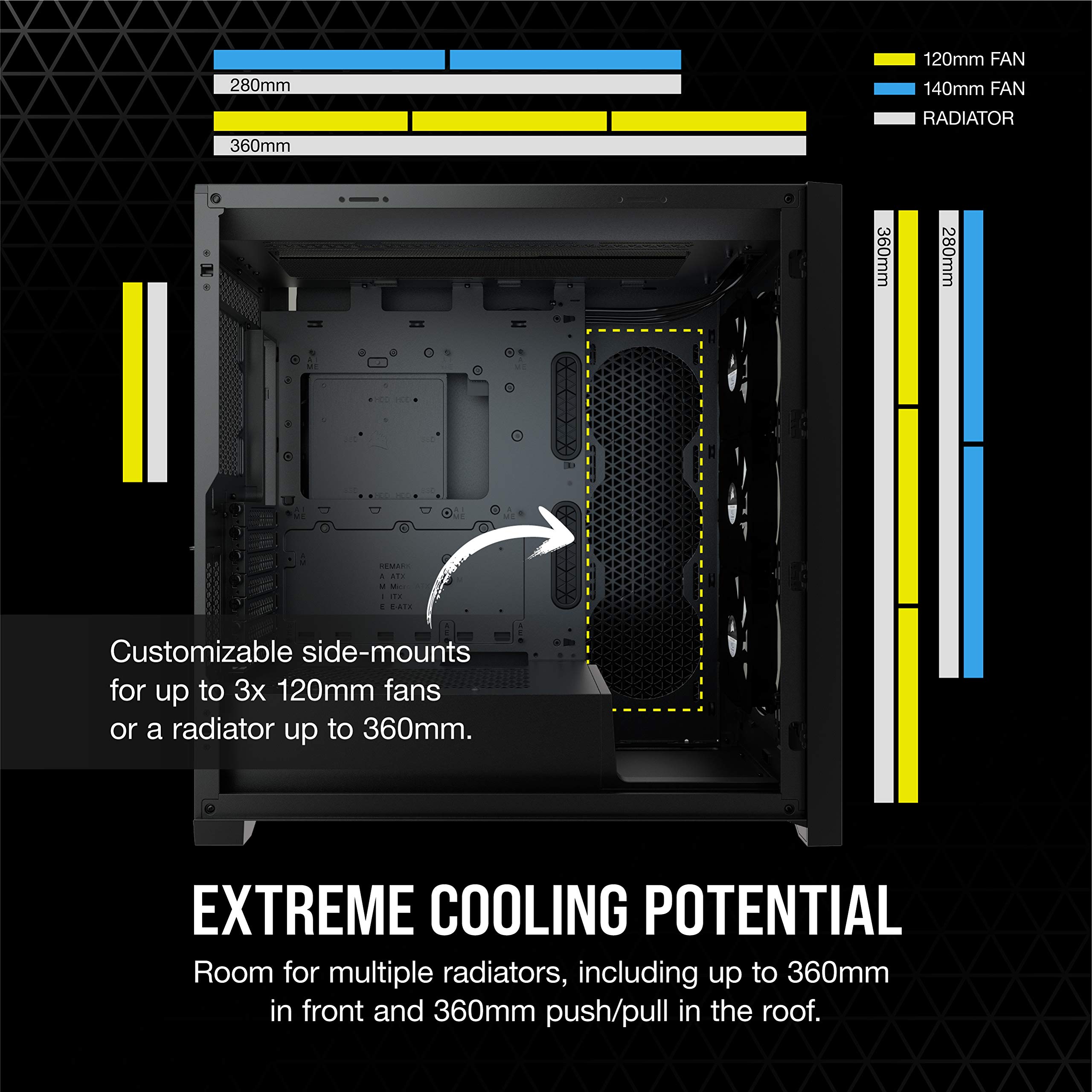 Foto 6 pulgar | Funda Inteligente para Pc Corsair Icue 5000x Rgb de Vidrio Templado Negro - Venta Internacional