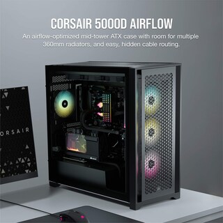 Foto 2 | Carcasa PC Corsair 5000D Airflow Mid-Tower ATX de Vidrio Templado - Venta Internacional