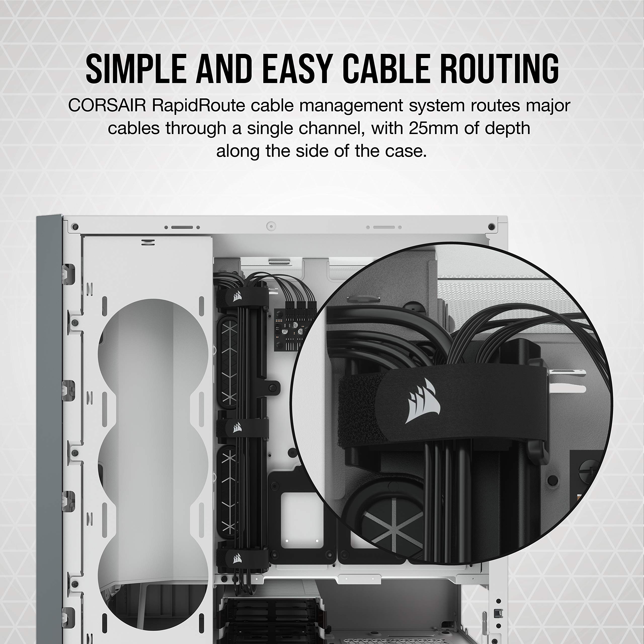 Foto 6 | Funda Inteligente Corsair iCue 5000X RGB para PC ATX de Media Torre Blanca - Venta Internacional