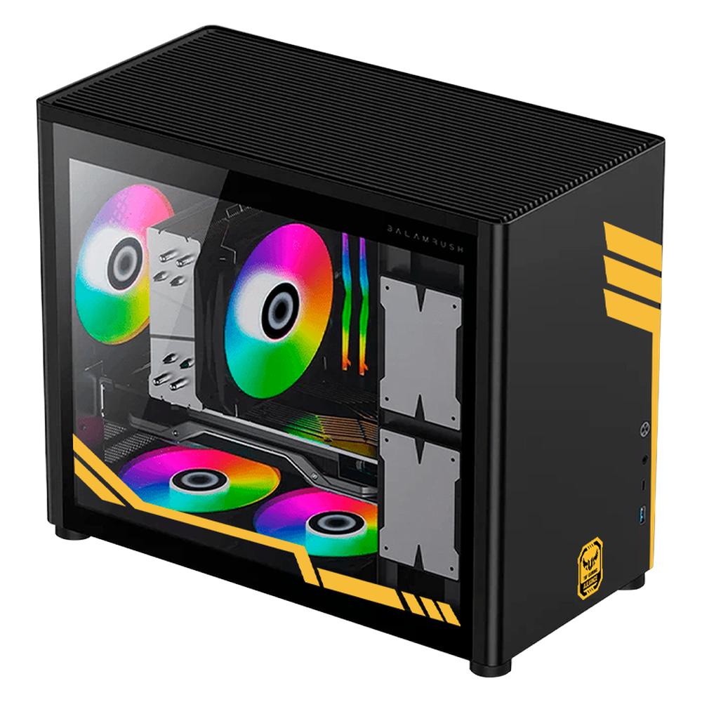 Foto 5 pulgar | Gabinete Gamer Xtreme Pc Gaming Tuf Edition Cxttu985bk Micro Torre Micro Atx/itx Usb-c Cristal Templado Negro