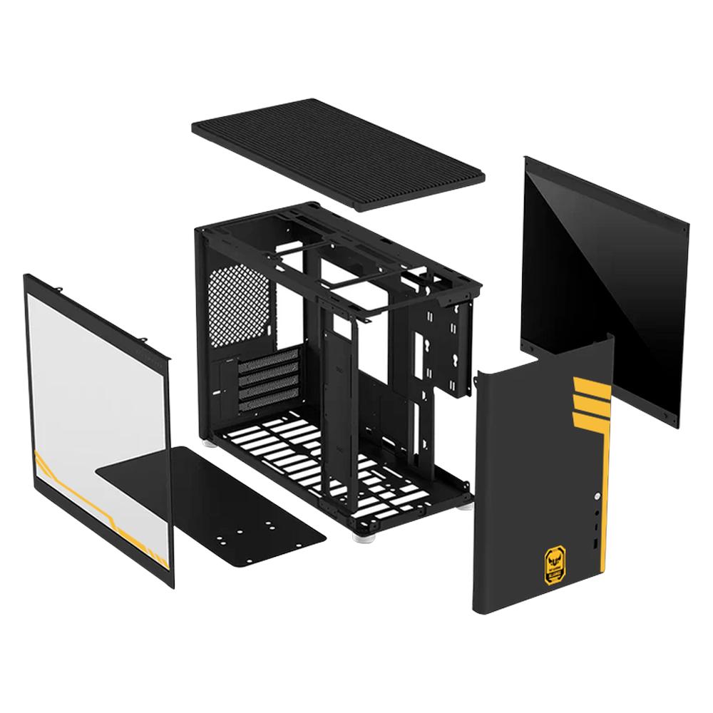 Foto 6 pulgar | Gabinete Gamer Xtreme Pc Gaming Tuf Edition Cxttu985bk Micro Torre Micro Atx/itx Usb-c Cristal Templado Negro