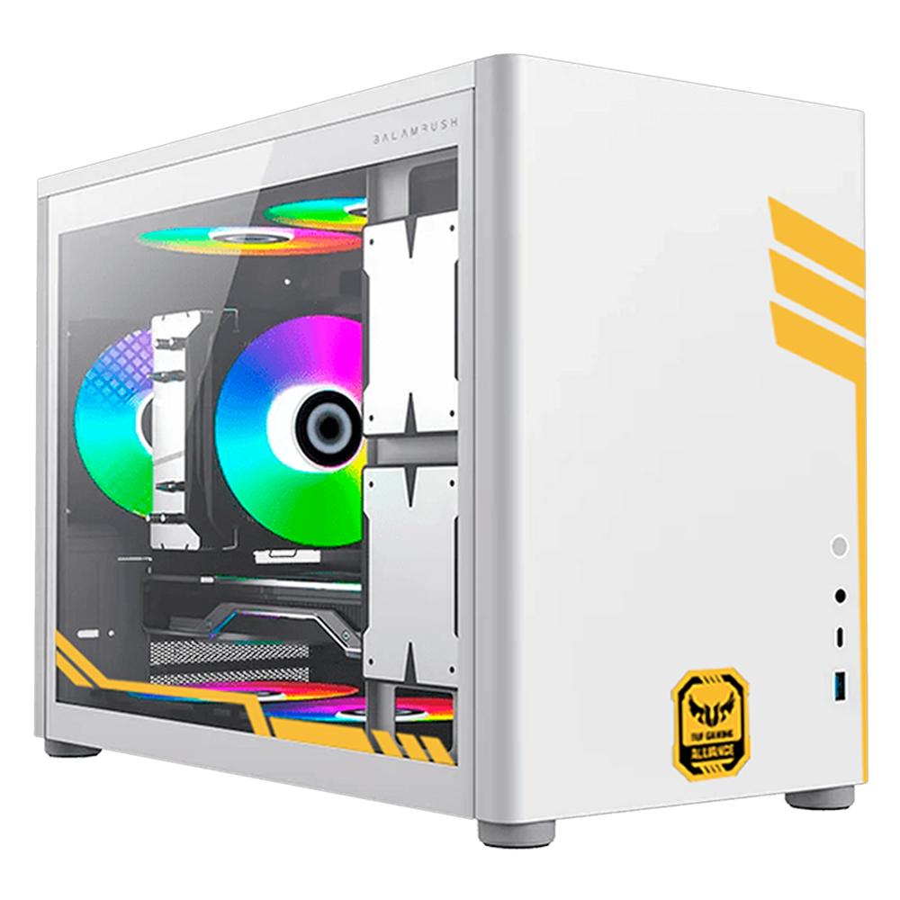 Foto 2 pulgar | Gabinete Gamer Xtreme Pc Gaming Tuf Edition Cxttu985wt Micro Torre Micro Atx/itx Usb-c Cristal Templado Blanco