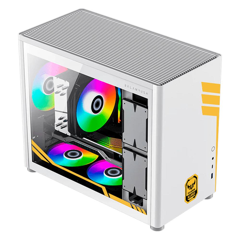 Foto 4 pulgar | Gabinete Gamer Xtreme Pc Gaming Tuf Edition Cxttu985wt Micro Torre Micro Atx/itx Usb-c Cristal Templado Blanco