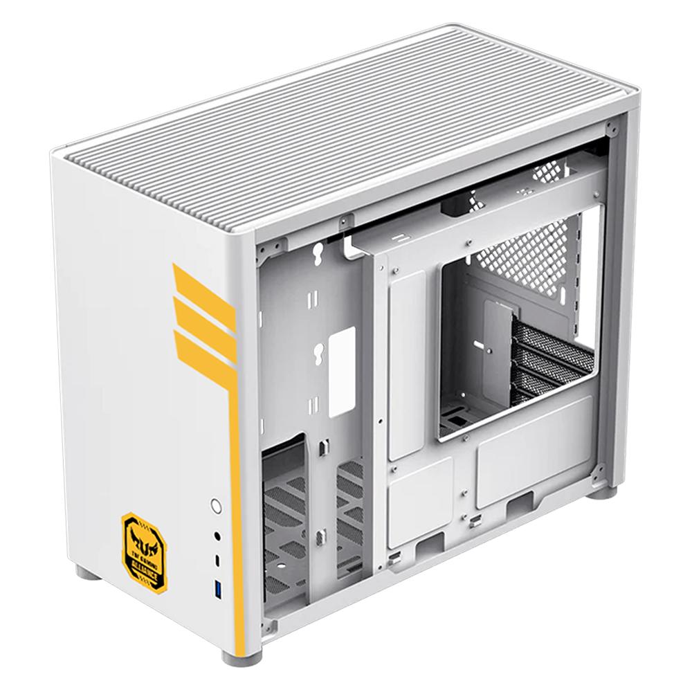 Foto 5 pulgar | Gabinete Gamer Xtreme Pc Gaming Tuf Edition Cxttu985wt Micro Torre Micro Atx/itx Usb-c Cristal Templado Blanco