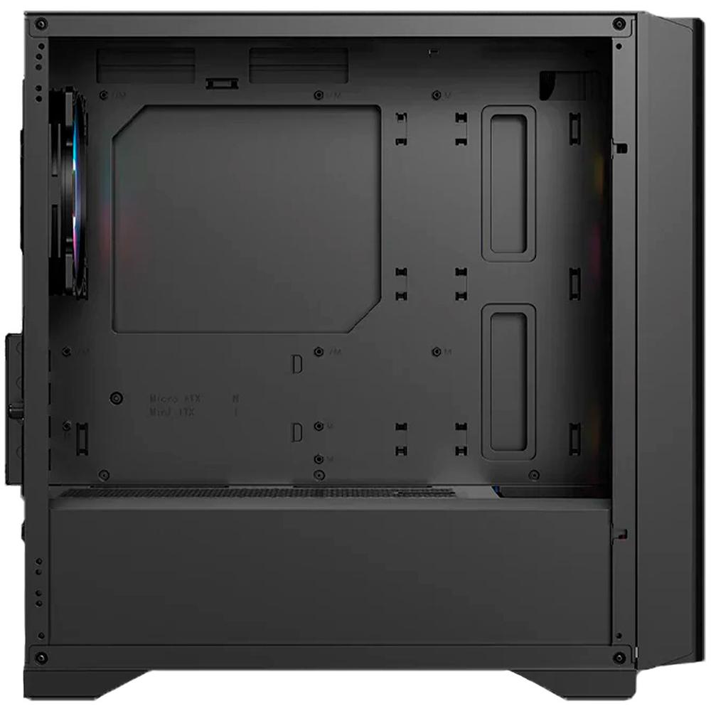 Foto 4 pulgar | Gabinete Gamer Balam Rush Carbono 4000c Matx Usb-c 3 Fan Argb Negro