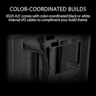 Foto 6 | Funda Asus A21 Micro-atx Black Edition Con Soporte Para Gpu De 380 Mm - Venta Internacional.