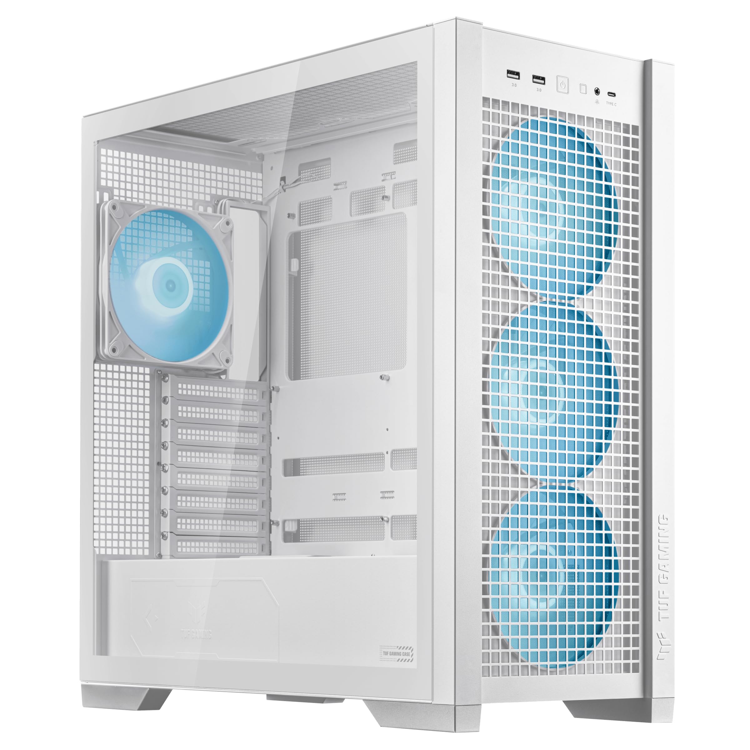 Funda Atx Mid-tower Para Asus Tuf Gaming Gt302 Argb, Edición Blanca - Venta Internacional.