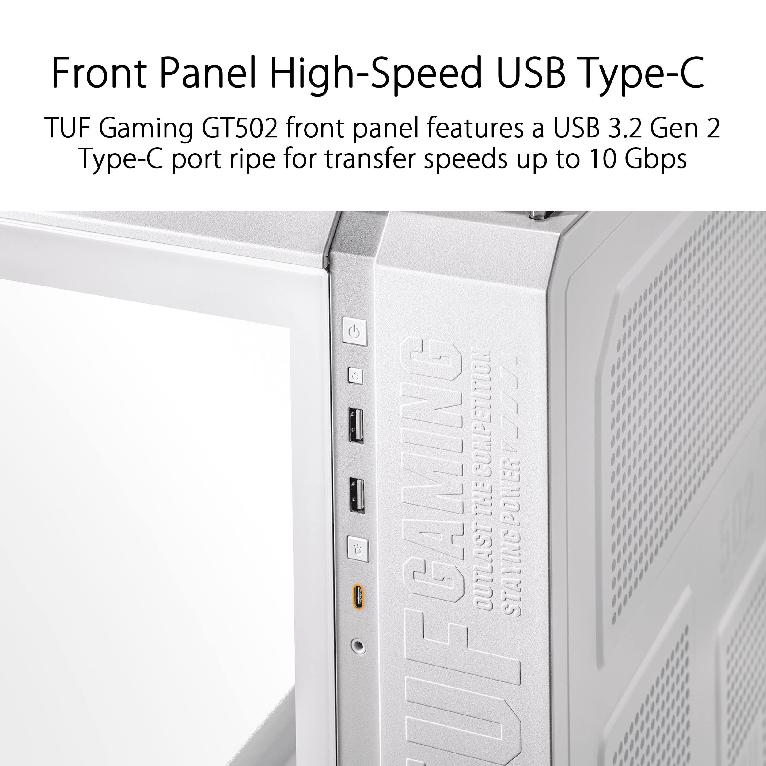 Foto 4 pulgar | Carcasa De Ordenador Asus Tuf Gaming Gt502 White Atx Mid-tower - Venta Internacional.