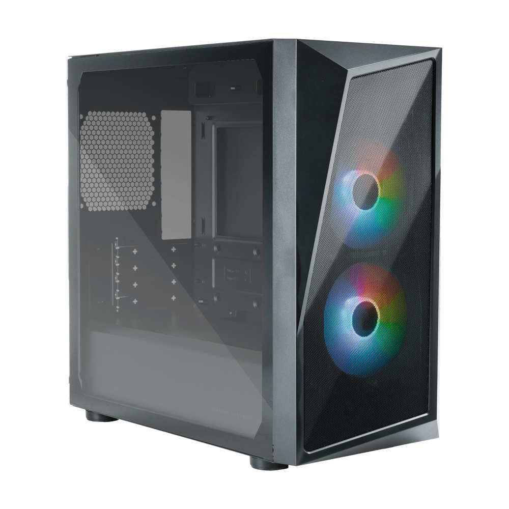 Gabinete Cooler Master Cmp 320 Con Ventana, Mini-tower, Micro Atx/mini-itx, Usb 3.2, Sin Fuente, 2 Ventiladores