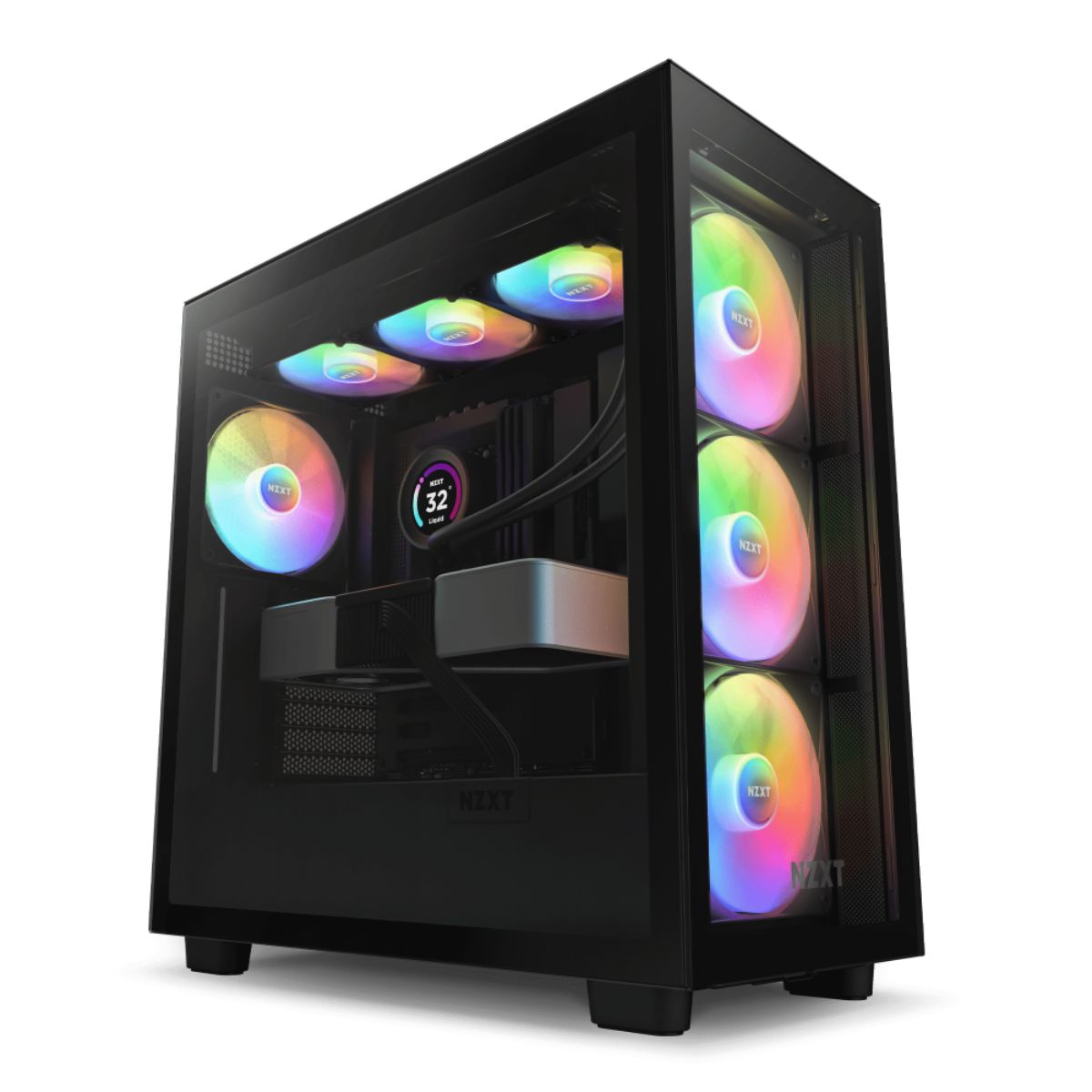 Foto 2 pulgar | Gabinete Nzxt H7 Elite Con Ventana Rgb, Midi-tower, Mini-itx/micro-atx/atx, Usb 3.1, Sin Fuente, 4 Ventiladores