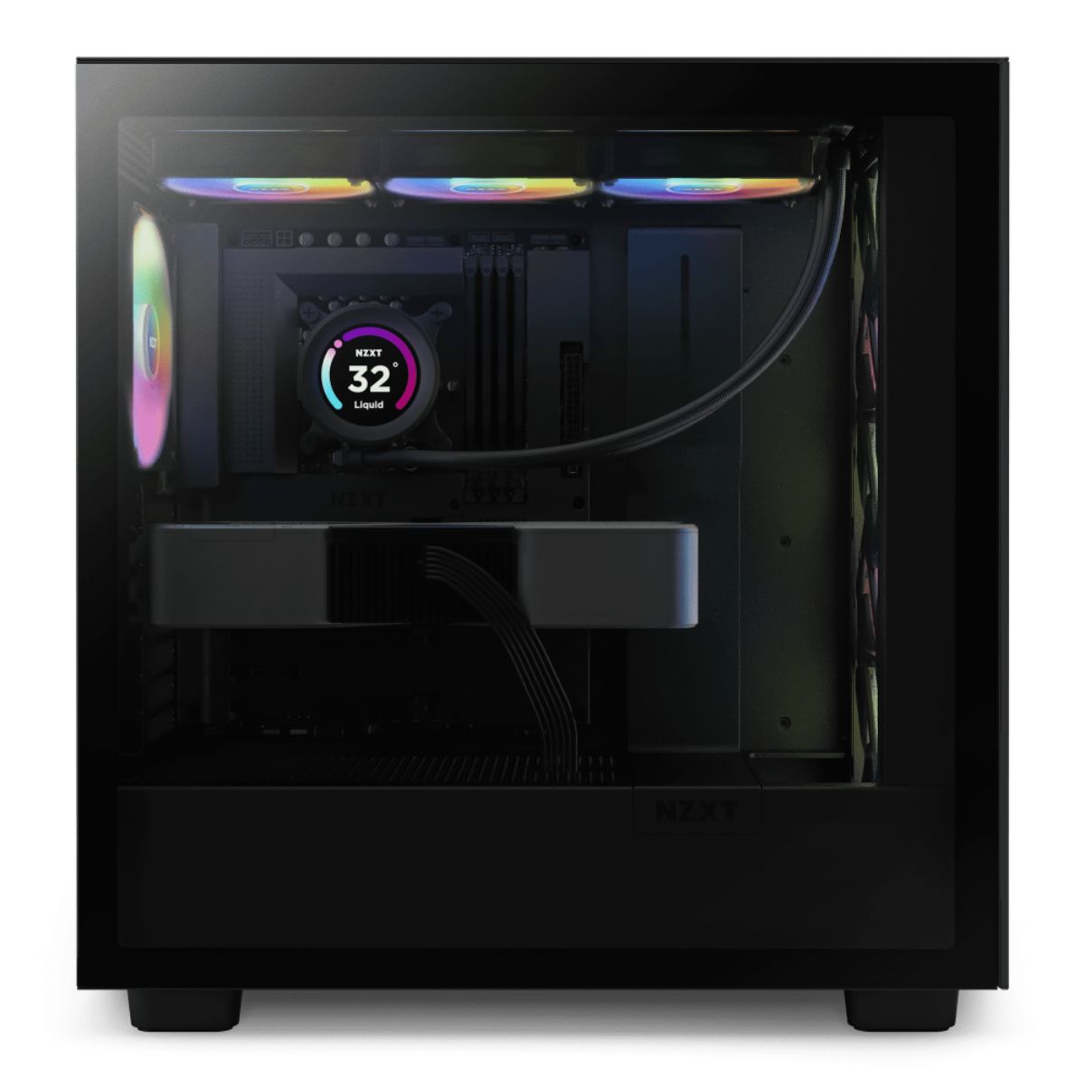 Foto 3 pulgar | Gabinete Nzxt H7 Elite Con Ventana Rgb, Midi-tower, Mini-itx/micro-atx/atx, Usb 3.1, Sin Fuente, 4 Ventiladores