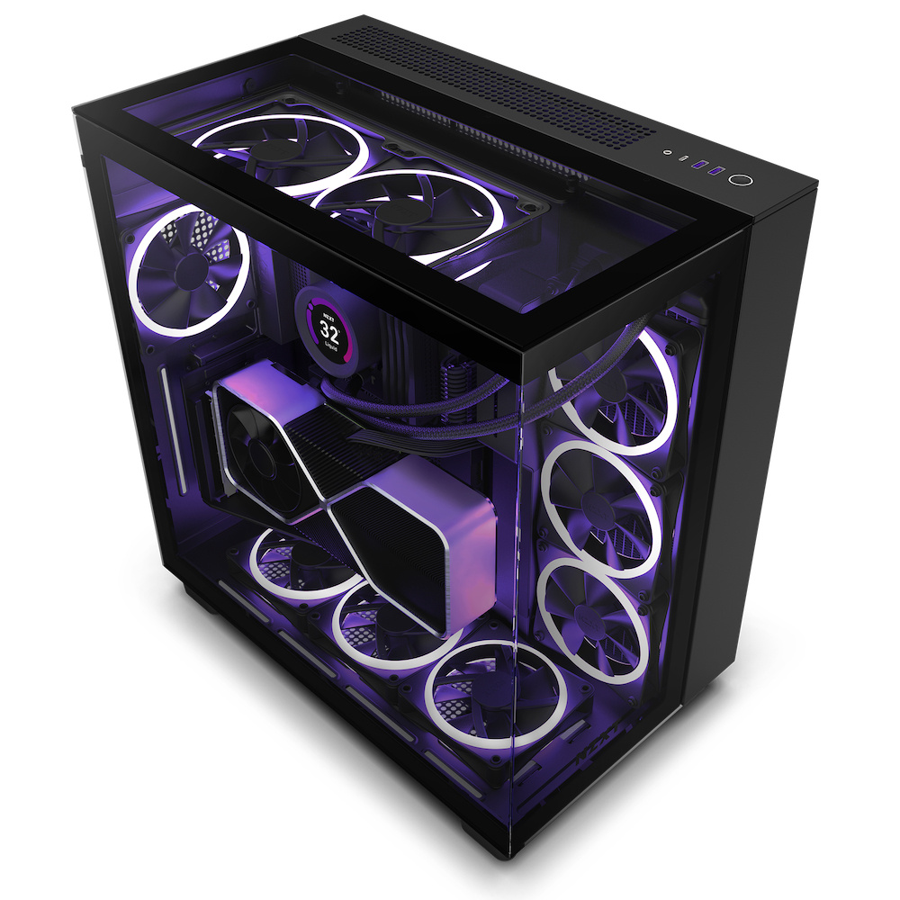 Foto 2 pulgar | Gabinete Nzxt H9 Elite Con Ventana Rgb, Midi-tower, Mini-itx/micro-atx/atx, Usb 3.2, Sin Fuente, 4 Ventiladores R