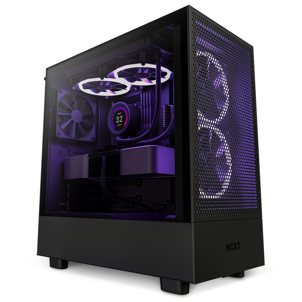 Foto 2 pulgar | Gabinete Nzxt H5 Flow Con Ventana, Midi-tower, Mini-itx/micro-atx/atx/eatx, Usb 3.2, Sin Fuente, 2 Ventiladores