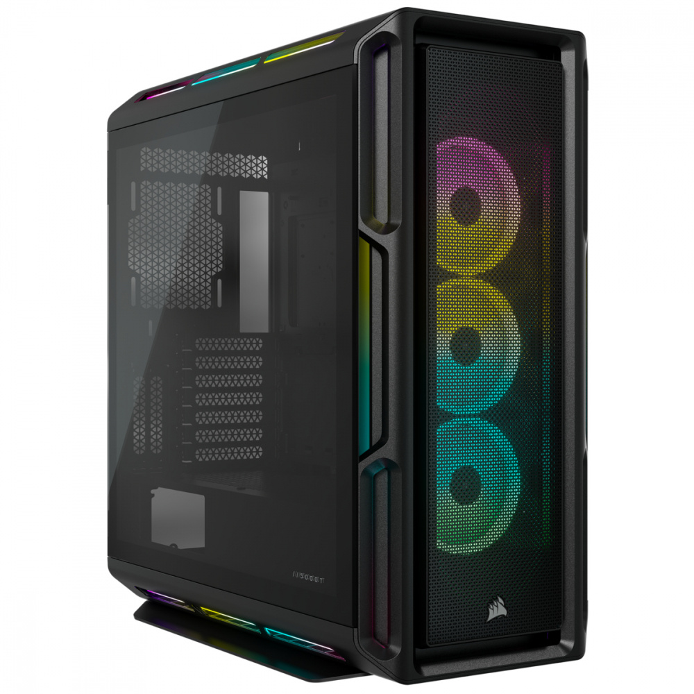 Foto 2 pulgar | Gabinete Corsair Icue 5000t Con Ventana Rgb, Midi Tower, Atx, Usb 3.0, Sin Fuente, Negro