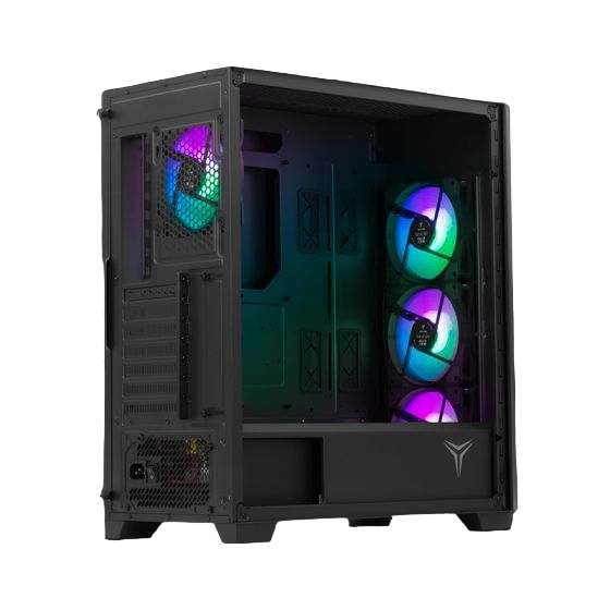 Foto 5 pulgar | Gabinete Yeyian Phoenix Con Ventana, Midi-tower, Atx/micro-atx/mini-itx, Usb 3.2, Sin Fuente, 4 Ventiladores Arg