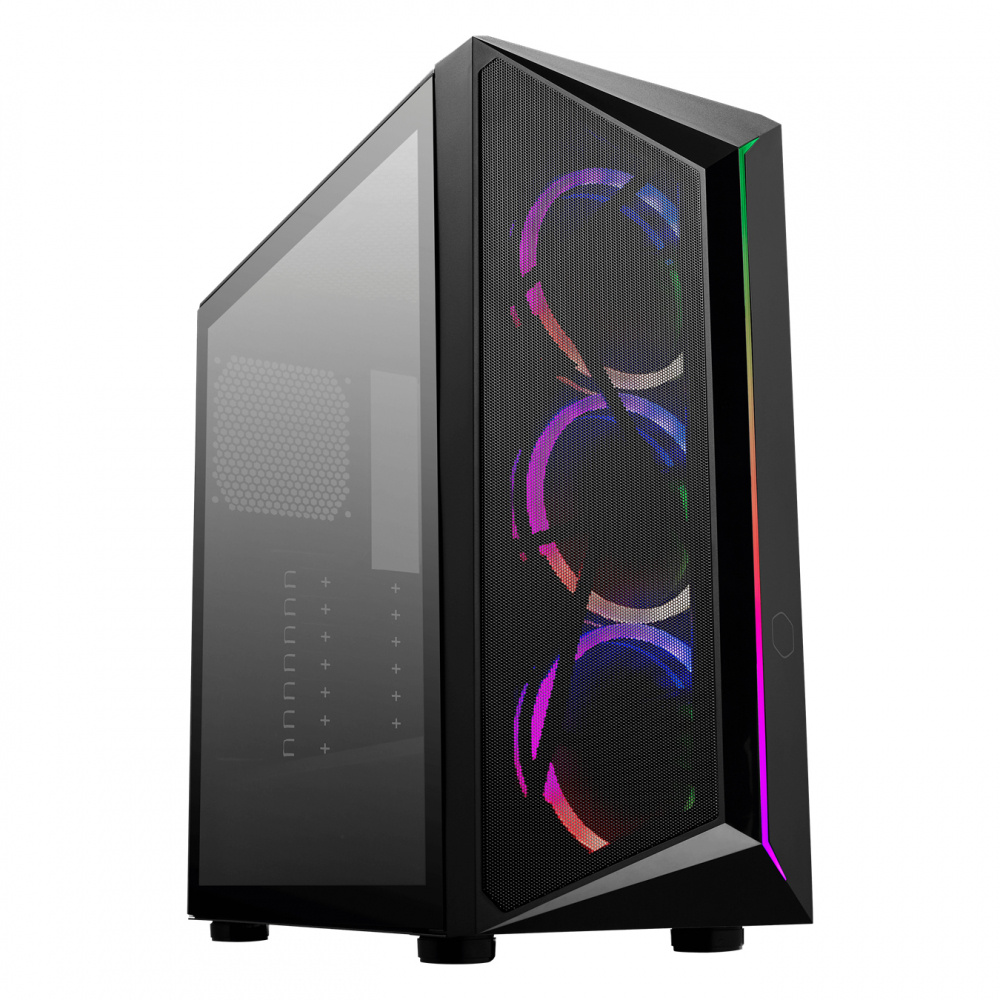 Gabinete Cooler Master Cmp 510 Con Ventana, Midi Tower, Atx/micro Atx/mini-itx, Usb 2.0, Sin Fuente, 3 Ventilado