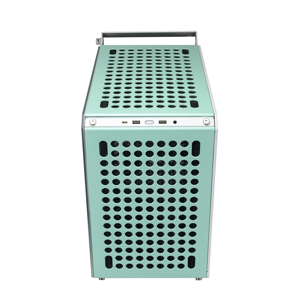 Foto 5 pulgar | Gabinete Cooler Master QUBE 500 Flatpack con Ventana y USB 3.0 color Menta