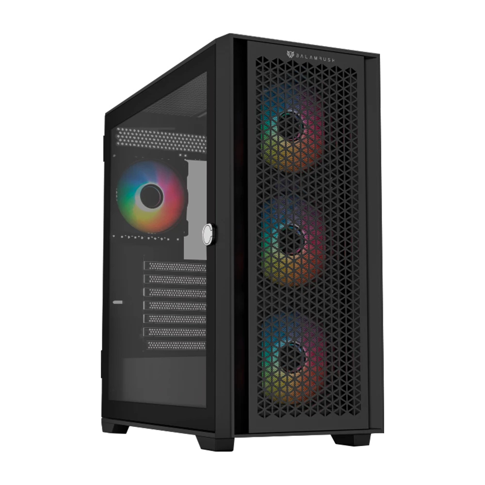 Foto 2 pulgar | Gabinete Balam Rush Carbono Twin Mate 7000 Con Ventana Rgb, Midi-tower, Atx/micro-atx/mini-itx, Usb 3.0/2.0, Sin