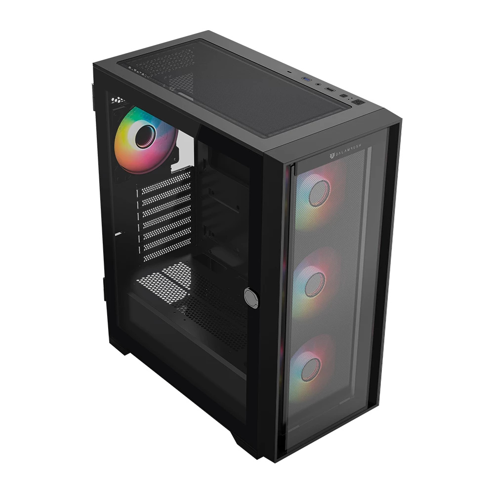 Foto 3 pulgar | Gabinete Balam Rush Carbono Twin Mate 7000 Con Ventana Rgb, Midi-tower, Atx/micro-atx/mini-itx, Usb 3.0/2.0, Sin