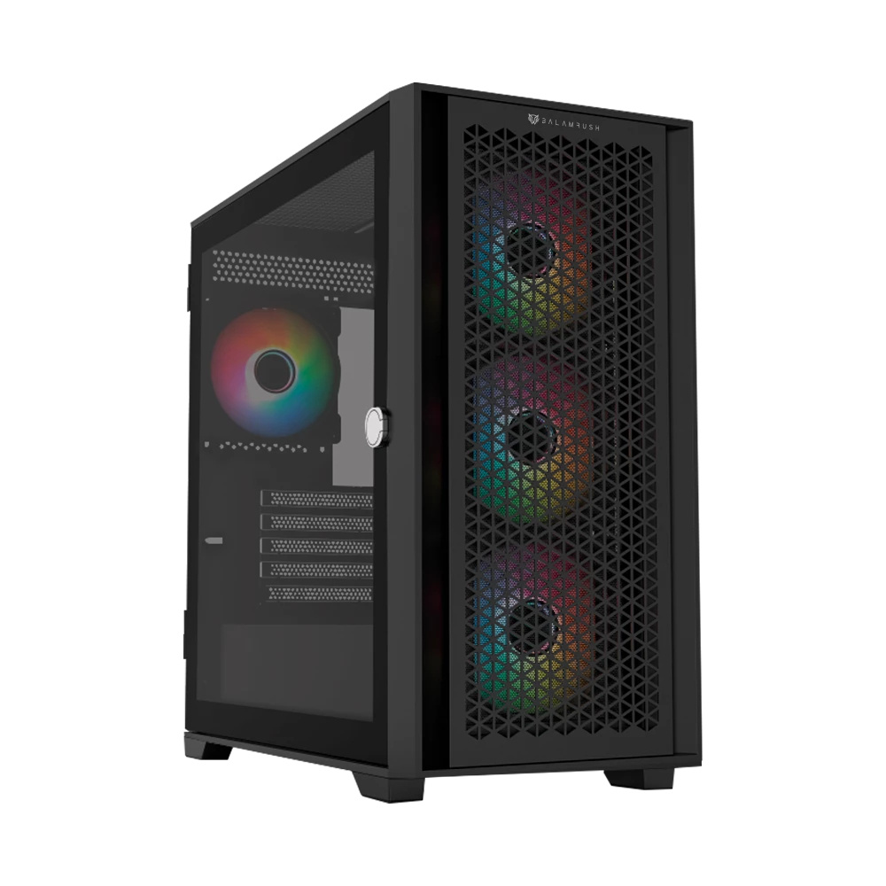 Foto 2 pulgar | Gabinete Balam Rush Carbono Twin Mate 8000 Con Ventana Rgb, Midi-tower, Micro-atx/mini-itx, Usb 3.0/2.0, Sin Fue