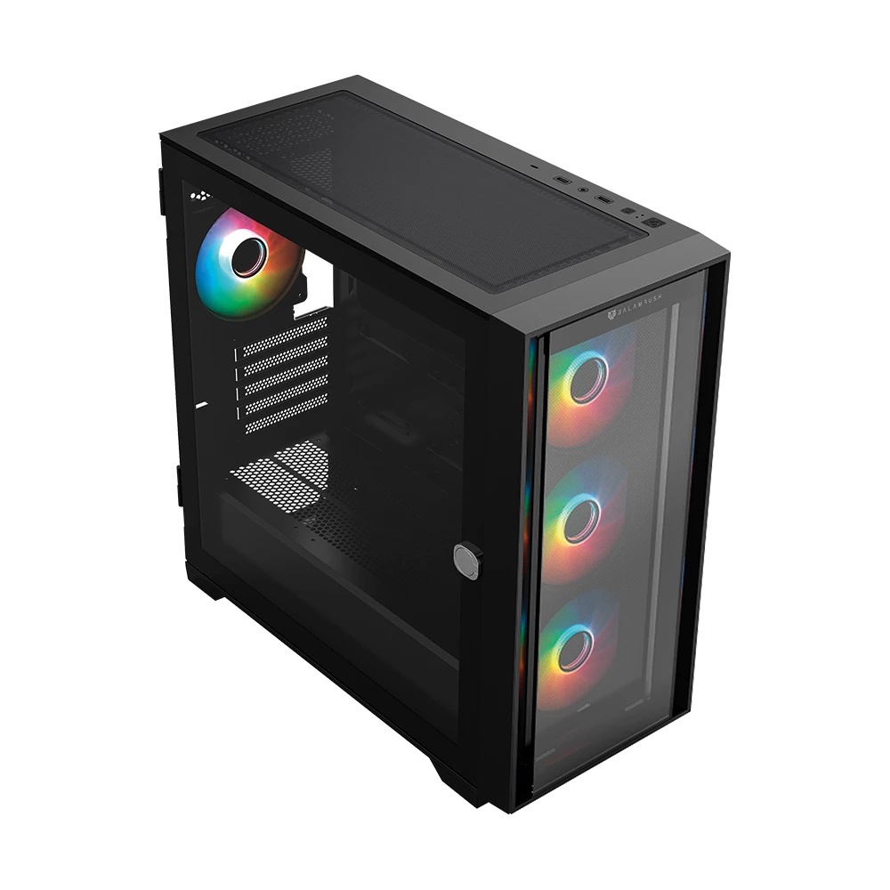 Foto 3 pulgar | Gabinete Balam Rush Carbono Twin Mate 8000 Con Ventana Rgb, Midi-tower, Micro-atx/mini-itx, Usb 3.0/2.0, Sin Fue