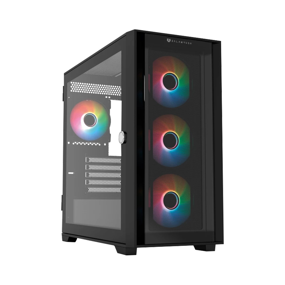 Foto 2 pulgar | Gabinete Balam Rush Carbono Twin Mate 6000 con Ventana RGB y 4 Ventiladores