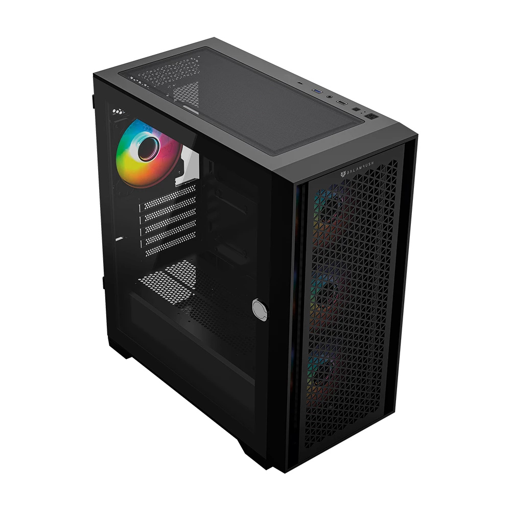 Foto 2 | Gabinete Balam Rush Carbono Twin Mate 6000 con Ventana RGB y 4 Ventiladores