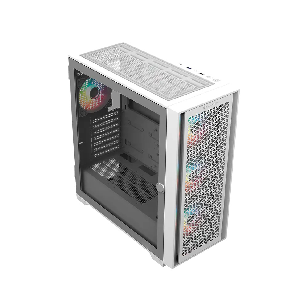 Foto 3 pulgar | Gabinete Balam Rush Carbono Twin Mate 9000 con Ventana RGB y 4 Ventiladores Full-Tower ATX/E-ATX/Micro-ATX/Mini-ITX Bl