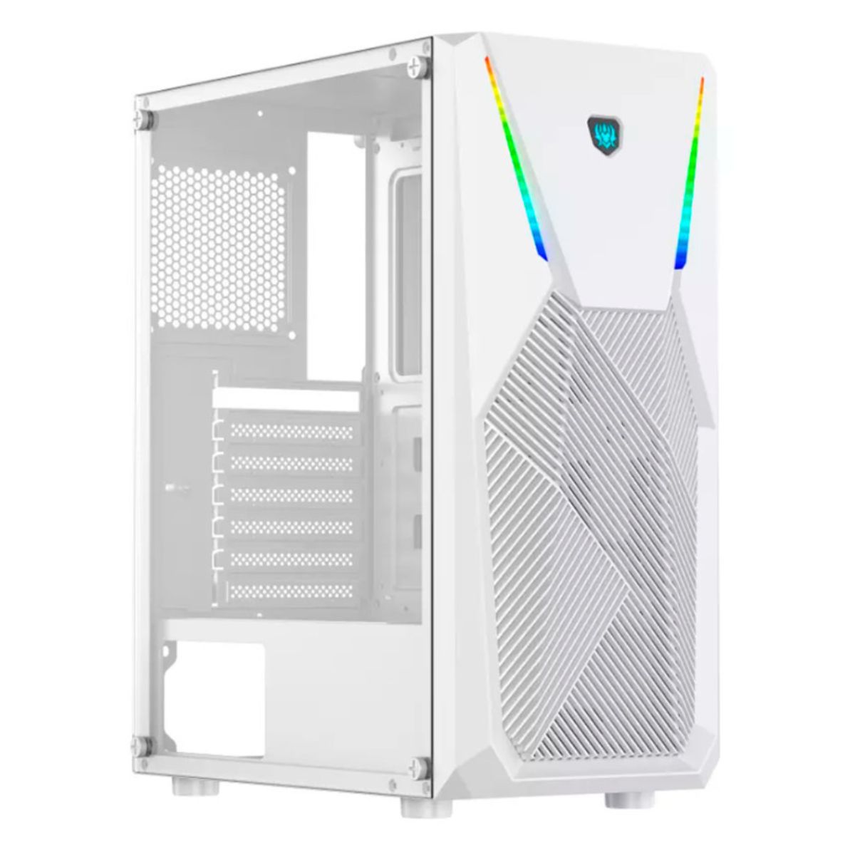 Gabinete Yaguaret Hercules Ha11 Con Ventana, Midi-tower, Atx, Usb 3.0, Sin Fuente, Sin Ventiladores Instalados, Blanco