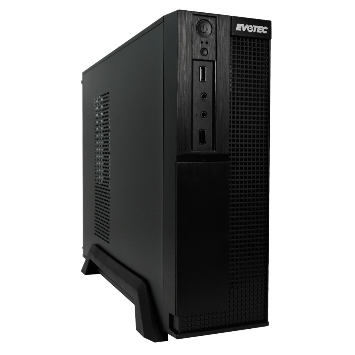 Gabinete Evotec Lisboa, Micro-tower, Micro-atx, Usb 3.0, Con Fuente De 500w, Sin Ventiladores Instalados, Negro