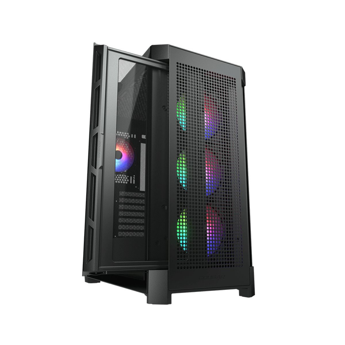 Foto 3 pulgar | Gabinete Cougar Duoface Pro RGB con Ventana y 4 Ventiladores ARGB