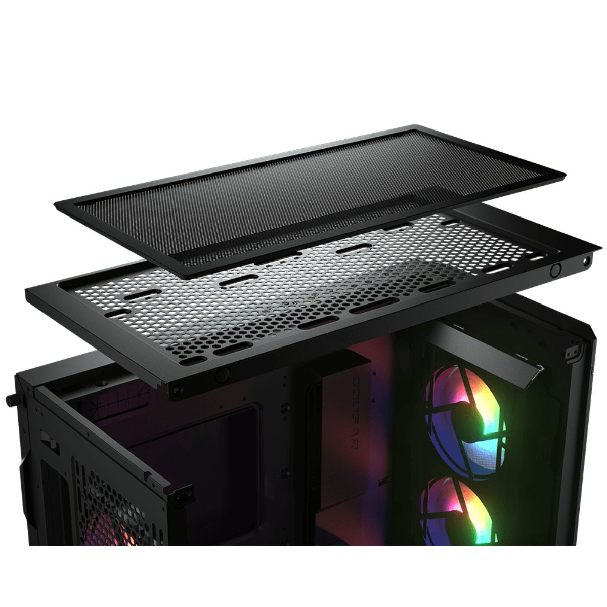 Foto 5 pulgar | Gabinete Cougar Duoface Pro RGB con Ventana y 4 Ventiladores ARGB