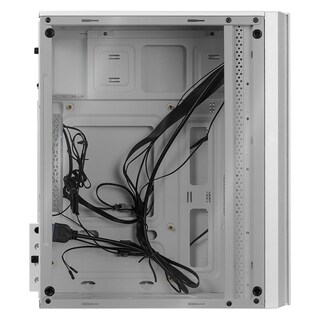 Foto 4 | Gabinete Gamer Xtreme Pc Gaming Air Max M2 Micro Torre Micro Atx 3 Fan Cristal Templado Argb Blanco