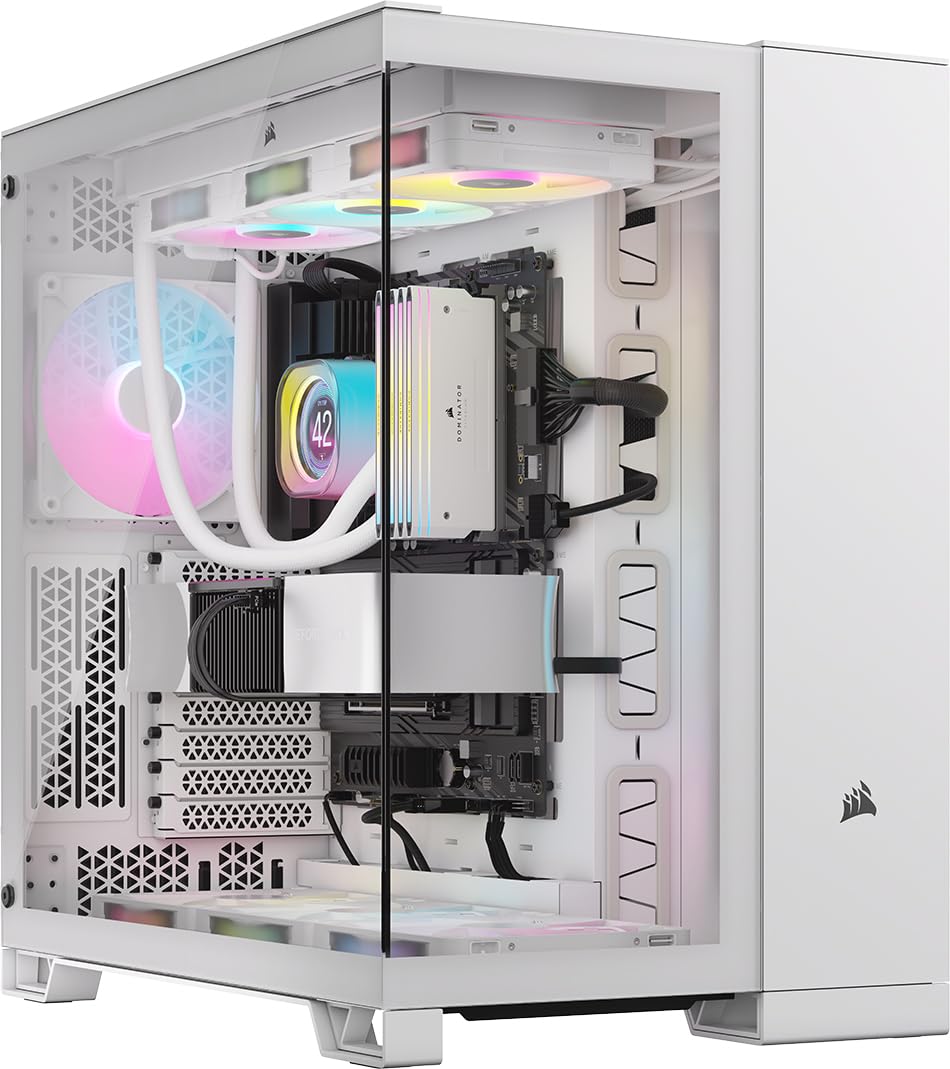 Foto 2 pulgar | Funda Para Pc Corsair Icue Link 6500x Rgb Mid-tower Atx Blanca - Venta Internacional.