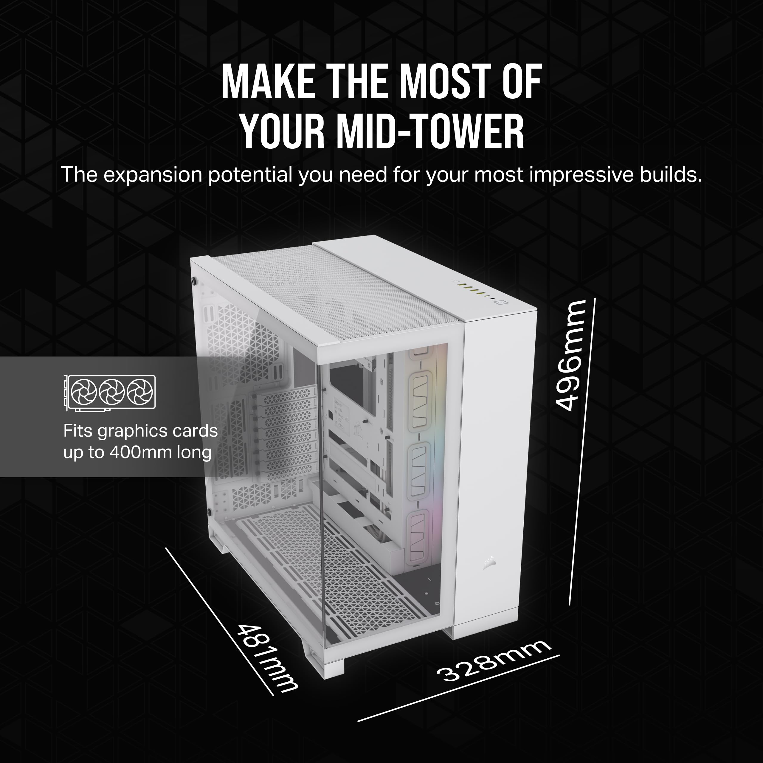 Foto 8 pulgar | Funda Para Pc Corsair Icue Link 6500x Rgb Mid-tower Atx Blanca - Venta Internacional.