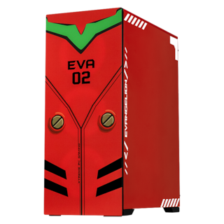 Foto 2 | Gabinete Gamer Xtreme Pc Gaming Evangelion 02 Edition Torre Completa E-atx 4 Fan Cristal Templado Argb Rojo