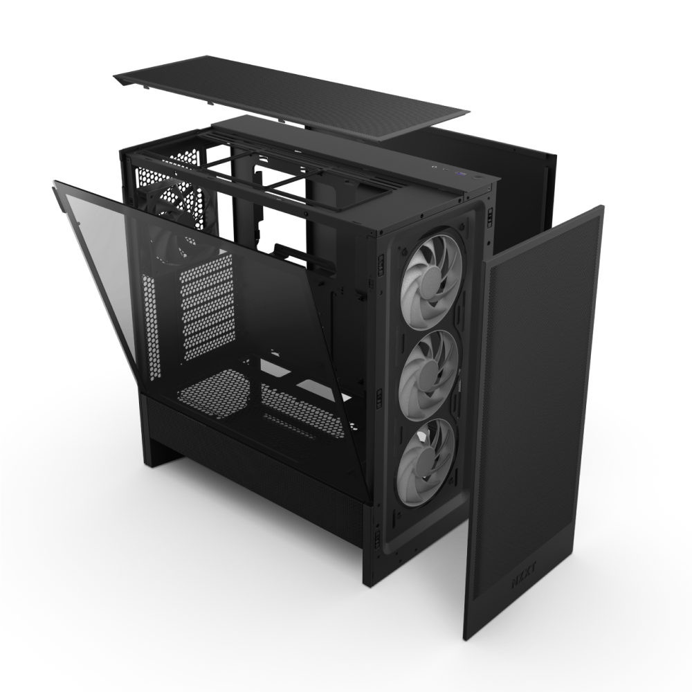 Foto 6 pulgar | Gabinete Nzxt H5 Flow Rgb Edition Negro Atx S/fuente Negro