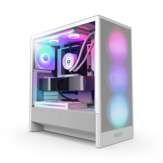 Foto 1 | Gabinete Nzxt H5 Flow Rgb Edition Blanco Atx S/fuente
