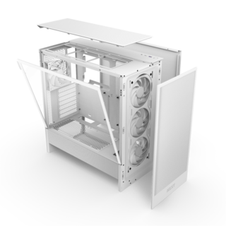 Foto 5 | Gabinete Nzxt H5 Flow Rgb Edition Blanco Atx S/fuente