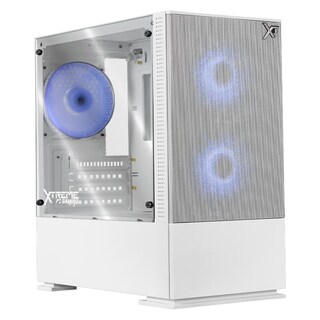 Foto 1 | Gabinete Gamer Xtreme Pc Gaming Air Flow Micro Torre Micro Atx 3 Fan Mesh Cristal Templado Argb Blanco