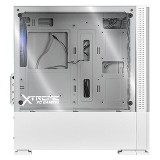 Foto 5 | Gabinete Gamer Xtreme Pc Gaming Air Flow Micro Torre Micro Atx 3 Fan Mesh Cristal Templado Argb Blanco