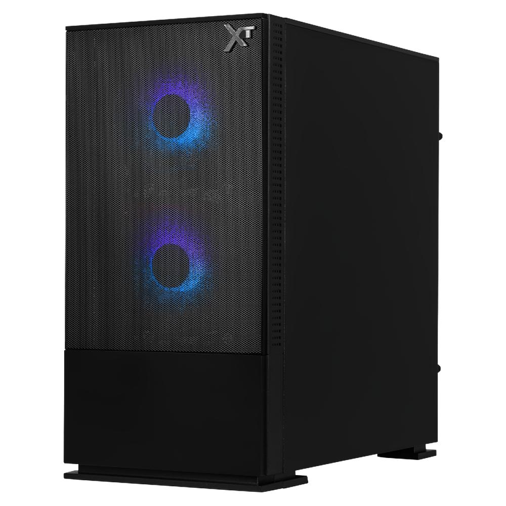 Foto 4 pulgar | Gabinete Gamer Xtreme Pc Gaming Air Flow Micro Torre Micro Atx 3 Fan Mesh Cristal Templado Argb Negro