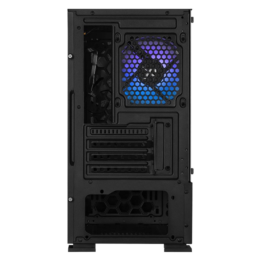 Foto 5 pulgar | Gabinete Gamer Xtreme Pc Gaming Air Flow Micro Torre Micro Atx 3 Fan Mesh Cristal Templado Argb Negro