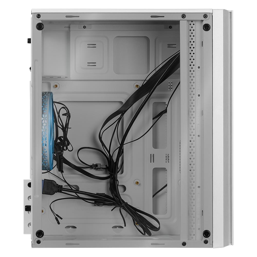 Foto 6 pulgar | Gabinete Gamer Xtreme Pc Gaming Air Max M2 Micro Torre Micro Atx 3 Fan Cristal Templado Argb Blanco