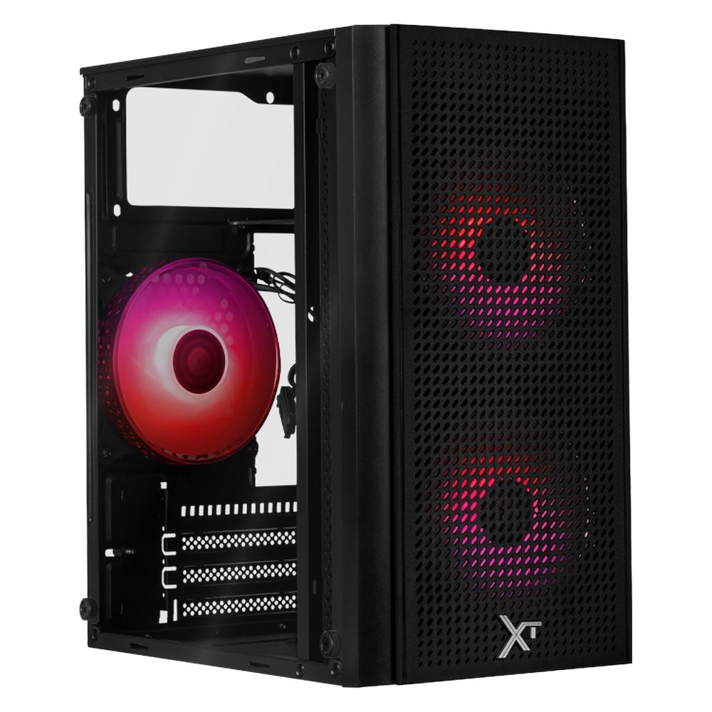 Foto 2 pulgar | Gabinete Gamer Xtreme Pc Gaming Air Max M2 Micro Torre Micro Atx 3 Fan Cristal Templado Argb Negro