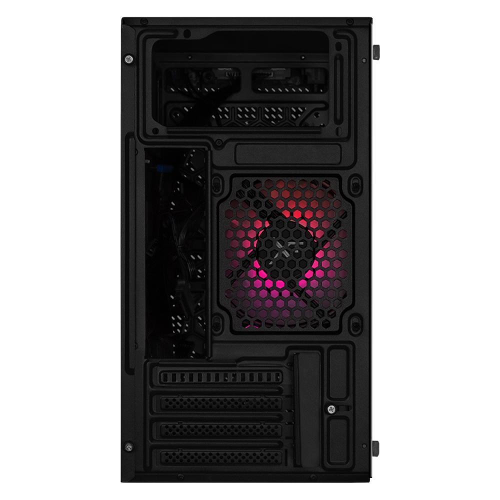 Foto 5 pulgar | Gabinete Gamer Xtreme Pc Gaming Air Max M2 Micro Torre Micro Atx 3 Fan Cristal Templado Argb Negro