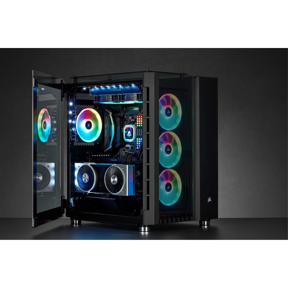 Foto 7 | Funda Para Pc Corsair Crystal Series 680x Rgb De Alto Flujo De Aire Negra - Venta Internacional.