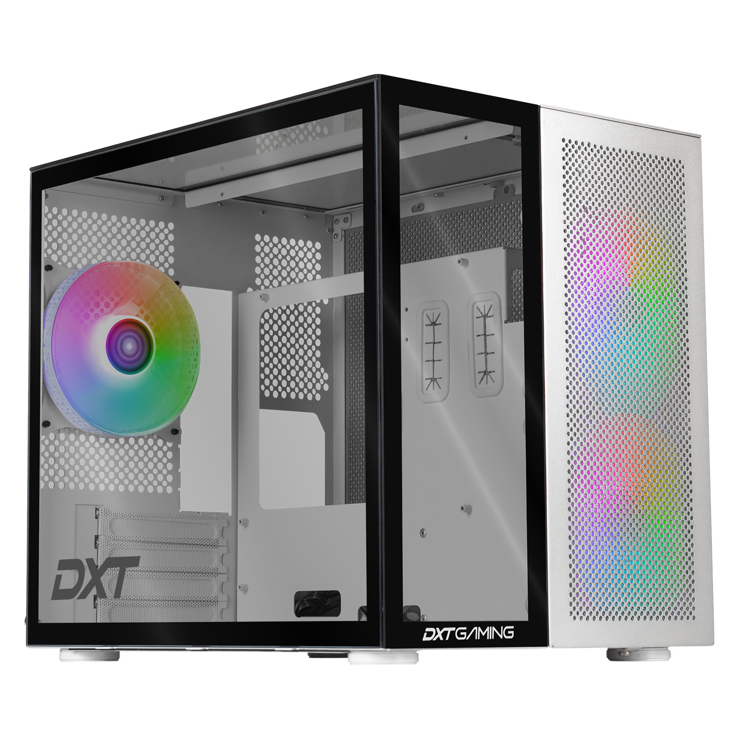 Foto 2 pulgar | Gabinete Gamer Dxt Gaming Titan T7 Micro Torre Micro ATX con Cristal Templado y ARGB