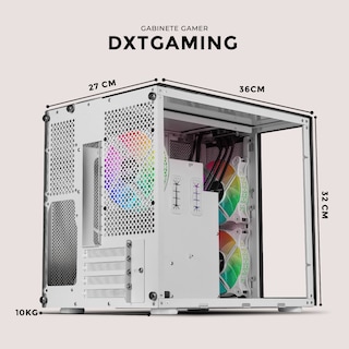 Foto 7 | Gabinete Gamer Dxt Gaming Titan T7 Micro Torre Micro ATX con Cristal Templado y ARGB