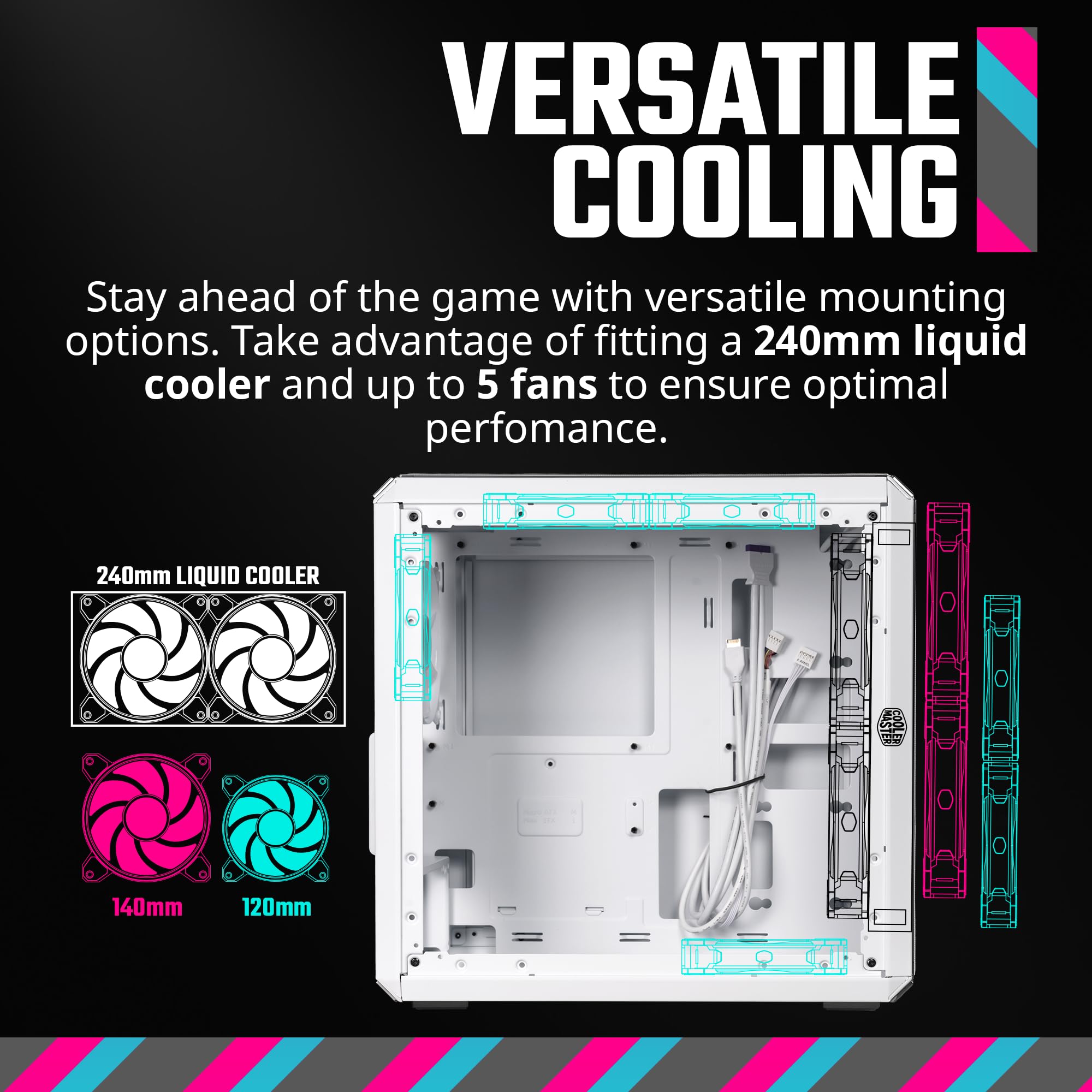 Foto 5 pulgar | Carcasa Para Ordenador Cooler Master Q300l V2 White Micro-atx Tower - Venta Internacional.